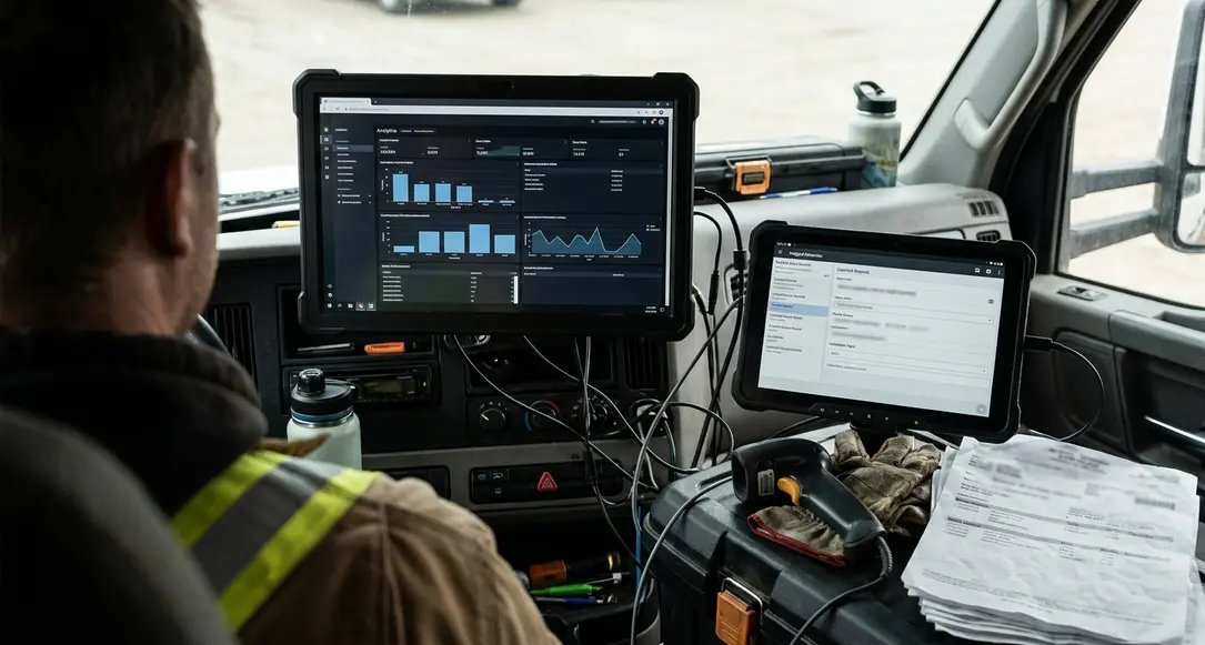 Data That Has to Travel With the Technician